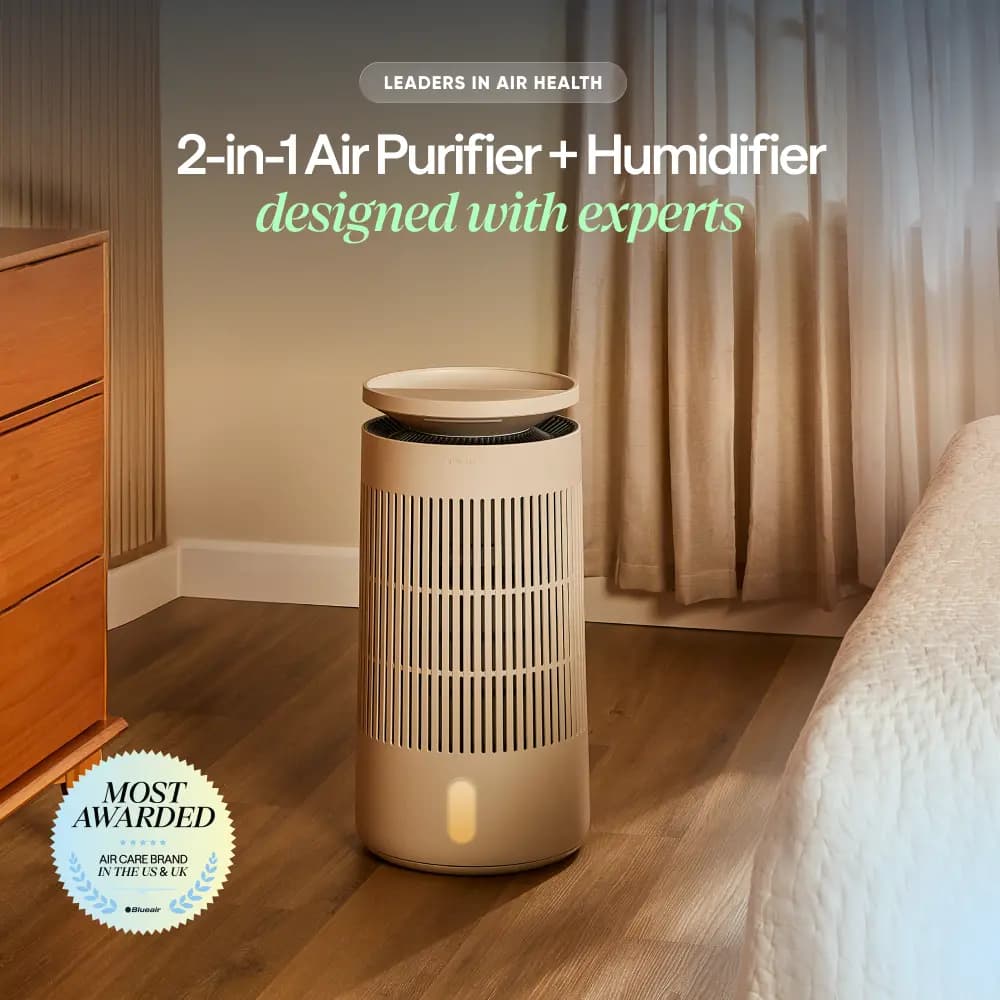 Blueair 2-in-1 Pro Purify + Humidify [24.6 x 12.5 x 12.5, 18.5 lb, 1.3 gallon]