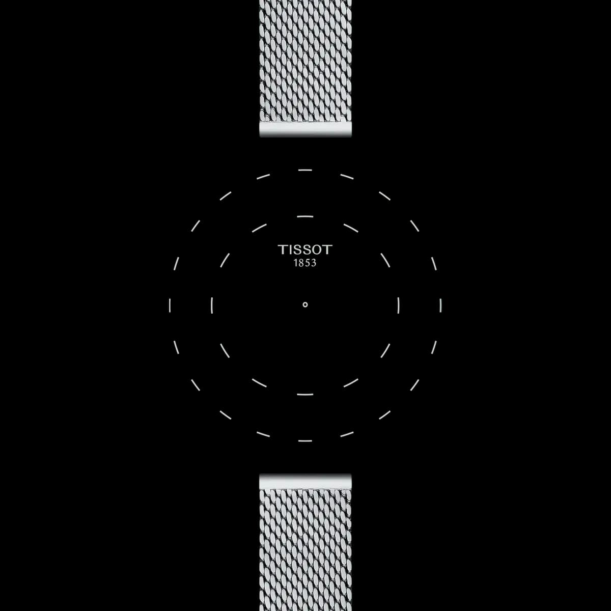 Tissot Official Steel Milanais Bracelet Lugs 16 mm [Stainless steel, Grey, 16.00]
