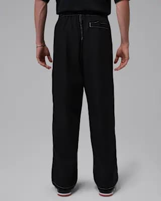 Jordan Brooklyn Men's Chino Pants Black/University Red [Body: 100% cotton. Pockets/Waist lining: 100% polyester., Machine wash, XS-3XL]
