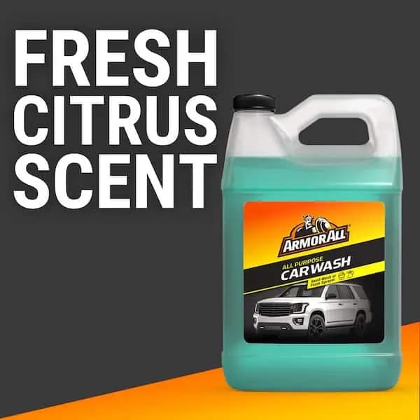 Armor All pH Neutral Car Wash Soap, Foaming Exterior Car Cleaner for Paint Finishes, Citrus Scent, Automotive Wash, 128 oz., E304379500 [Automotive Part Type: Car Wash Soap, Genera