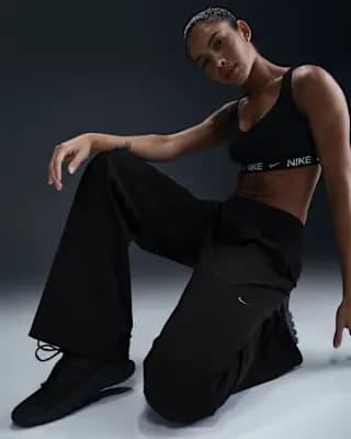 Nike Bliss Women's Dri-FIT Trousers Black/Clear [81% nylon/19% spandex, Machine wash, XXS (00)-3XL]