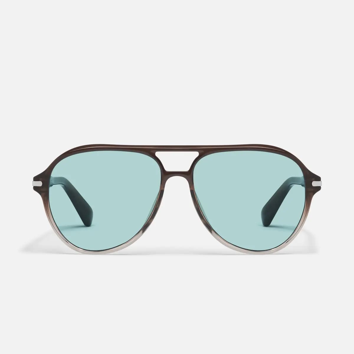 Quay DAY ONE BLACK/DARK APRICOT [Light weight all day comfort, Oversized ‘00s rounded aviator, Signature long metal plaque]