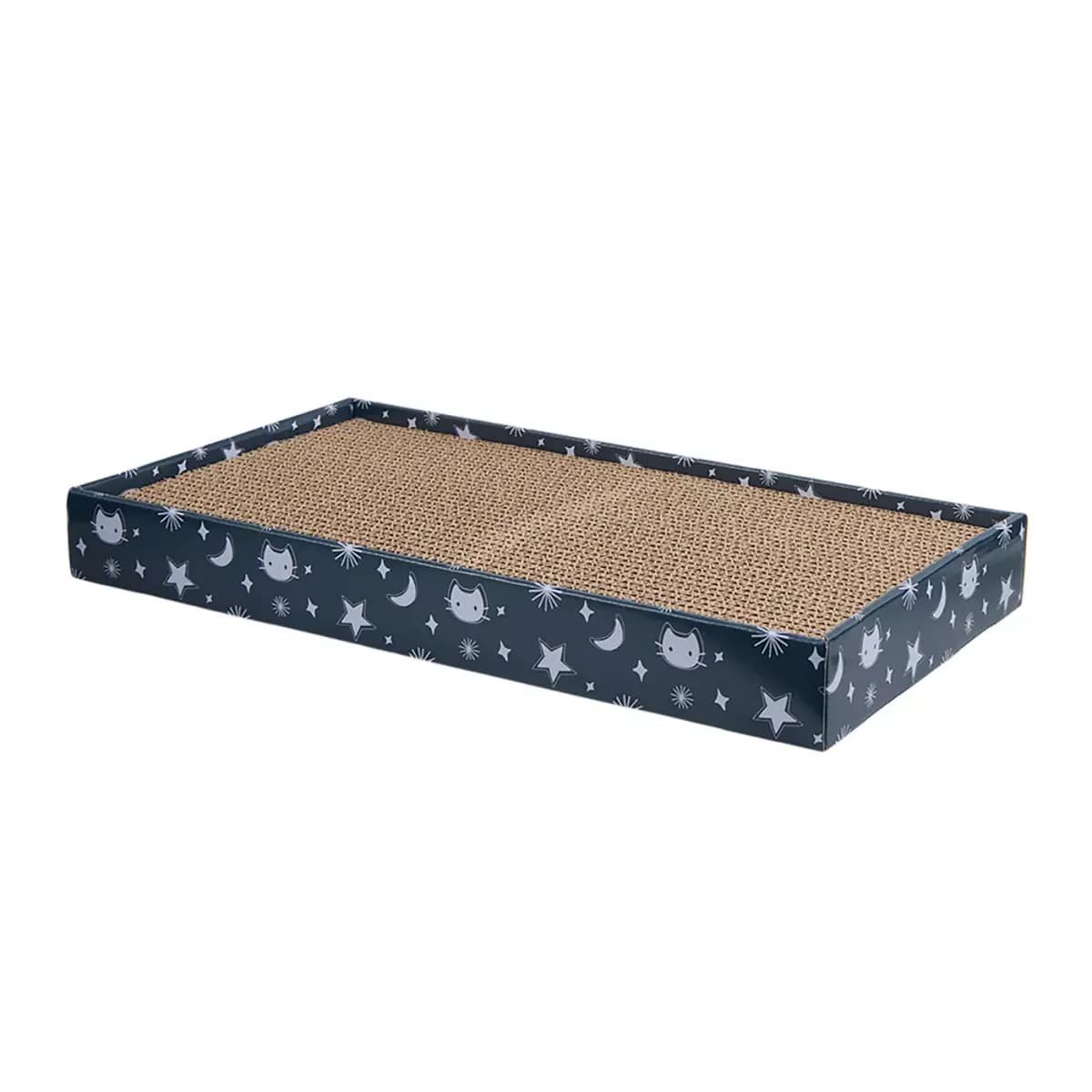 Whisker City® Celestial Double Wide Corrugate Cat Scratcher 18x9.75x2in [Item Number 5368523, Brand Whisker City®, Includes 1 Scratcher, Intended Pet(s) Cats]