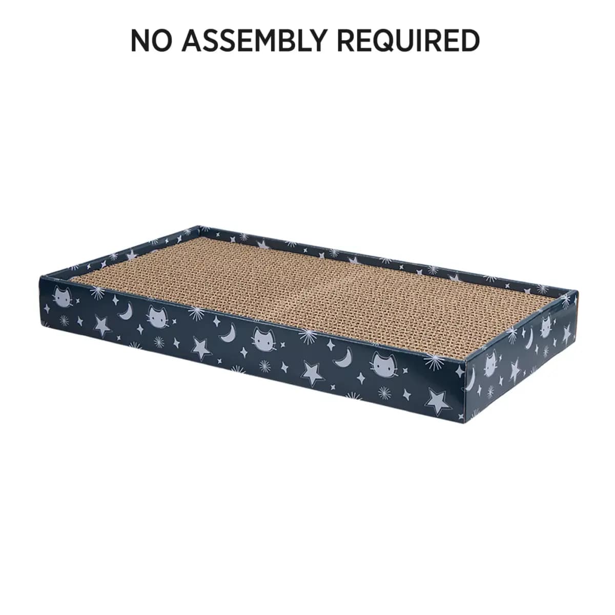 Whisker City® Celestial Double Wide Corrugate Cat Scratcher 18x9.75x2in [Item Number 5368523, Brand Whisker City®, Includes 1 Scratcher, Intended Pet(s) Cats]