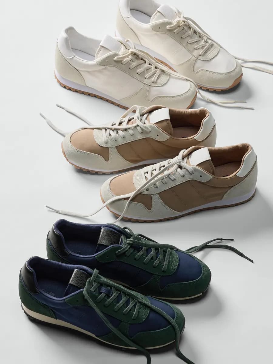 Uniqlo Combination Sneaker Off White [Imported, Do not wash, Do not dry clean, Soft pile lining.]