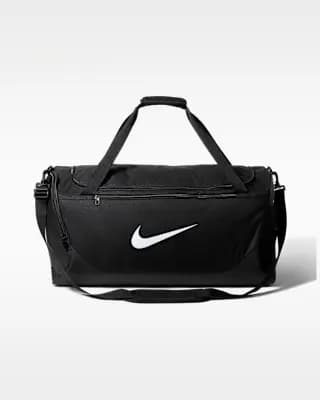 Nike Brasilia Training Duffel Bag (Large, 95L) Black/Black/White [100% polyester, Spot clean, ONE SIZE]