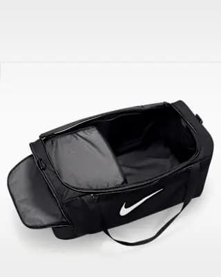 Nike Brasilia Training Duffel Bag (Large, 95L) Black/Black/White [100% polyester, Spot clean, ONE SIZE]