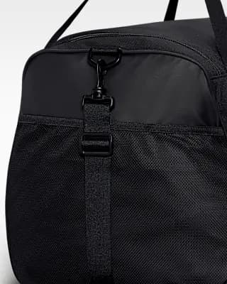 Nike Brasilia Training Duffel Bag (Large, 95L) Black/Black/White [100% polyester, Spot clean, ONE SIZE]