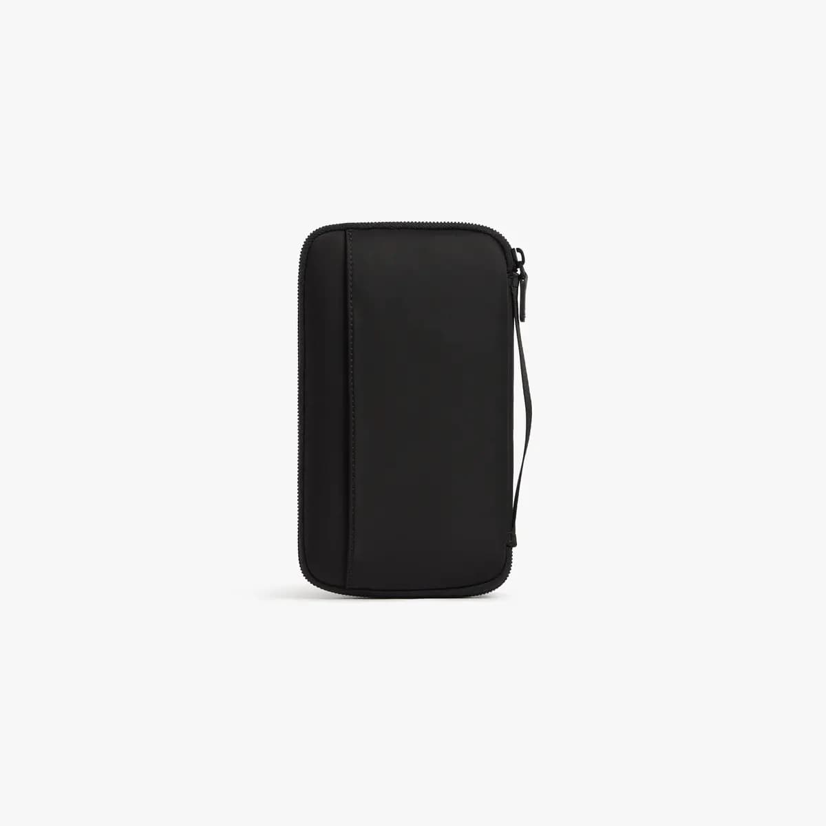 Monos Metro Travel Wallet Carbon Black [Water and scratch-resistant finish, Secured with a zippered main compartment, Lined with soft cotton twill throughout]