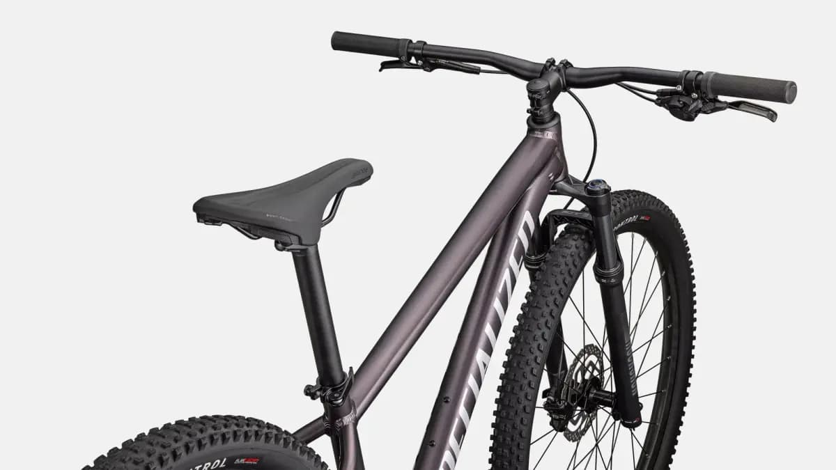 Specialized Rockhopper Comp [Specialized A1 premium butted alloy, zero-stack head tube, internal cable routing, 135x9mm forged dropouts, chainstay-mounted disc brake, replaceable a