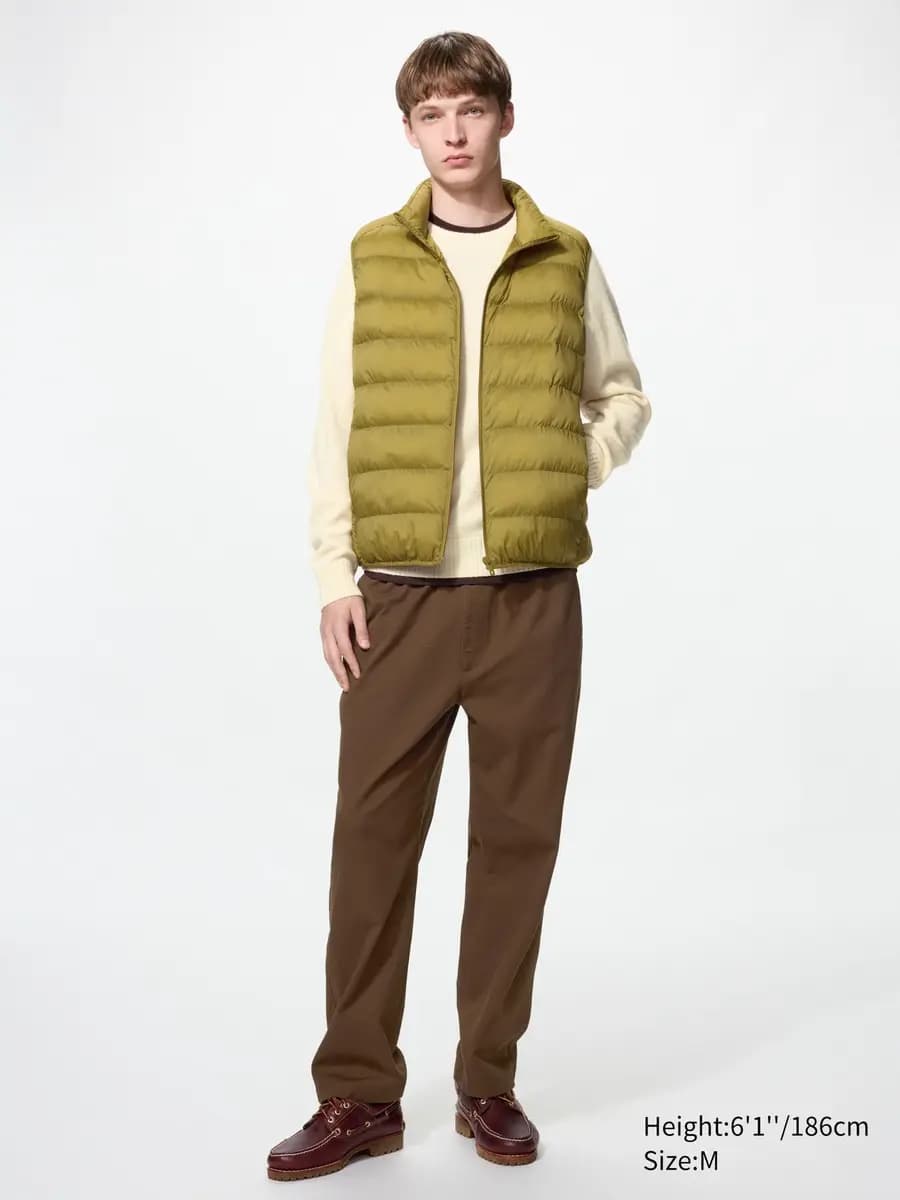 Uniqlo PUFFTECH Vest Olive [Imported, Hand wash cold, Do not dry clean, Packable for easy carrying on the go.]