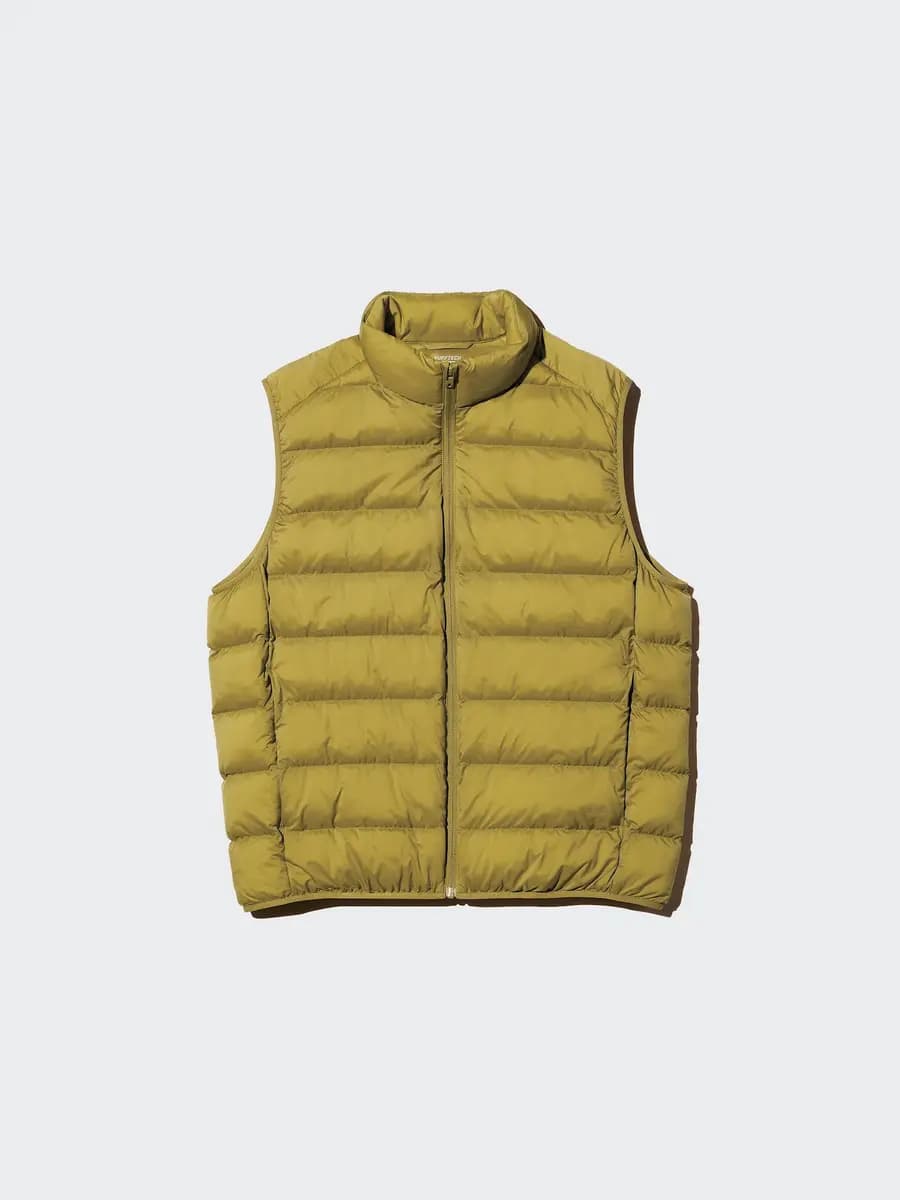 Uniqlo PUFFTECH Vest Olive [Imported, Hand wash cold, Do not dry clean, Packable for easy carrying on the go.]
