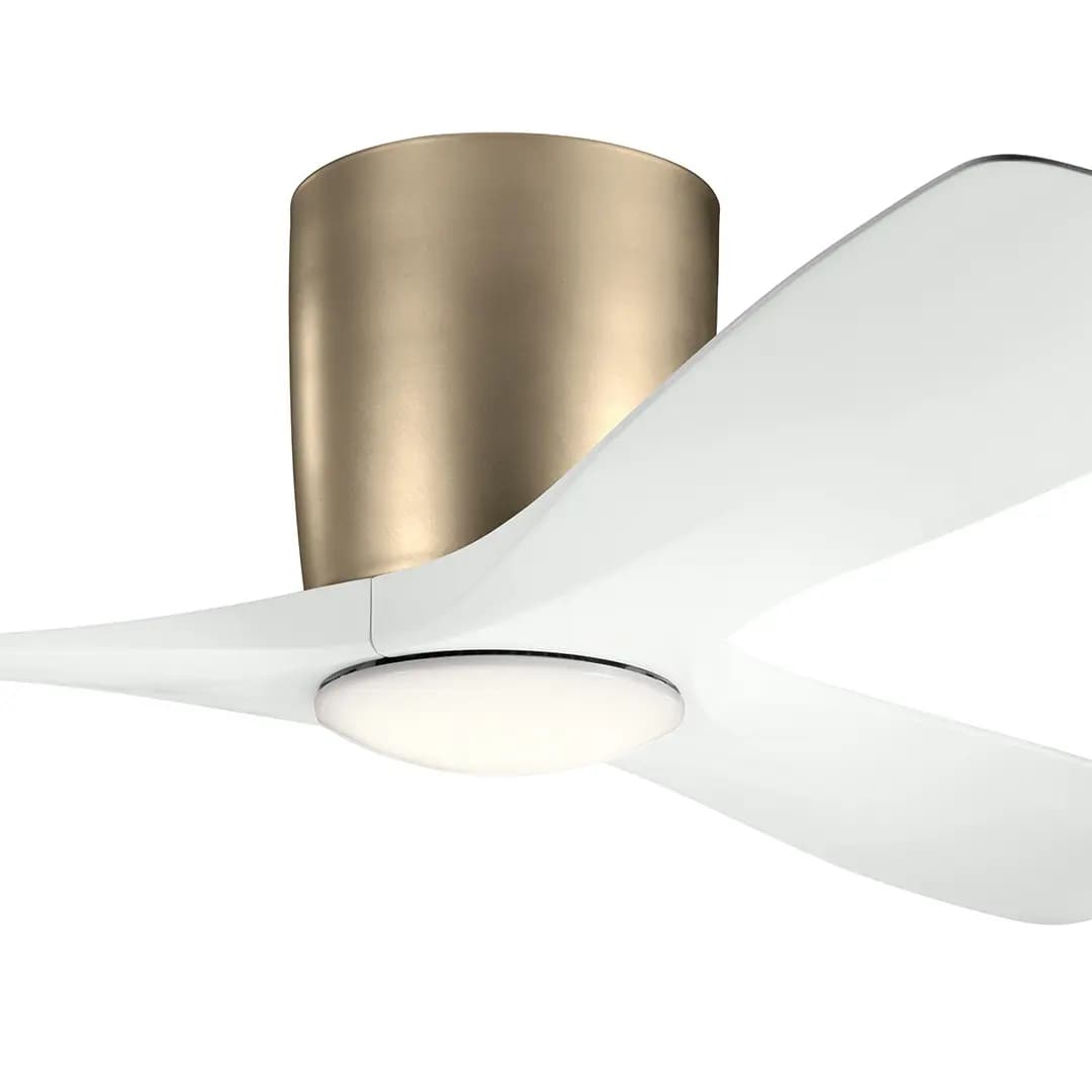 Kichler Volos Ceiling Fan Brushed Nickel [Attribute 48", Attribute 3 Blades, Attribute 3000K]