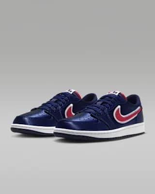 Air Jordan 1 Retro Low OG "Howard" Men's Shoes College Navy/White/University Red [College Navy/White/University Red, M 7 / W 8.5, M 7.5 / W 9, M 8 / W 9.5, M 8.5 / W 10, M 9 /, Low