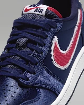 Air Jordan 1 Retro Low OG "Howard" Men's Shoes College Navy/White/University Red [College Navy/White/University Red, M 7 / W 8.5, M 7.5 / W 9, M 8 / W 9.5, M 8.5 / W 10, M 9 /, Low