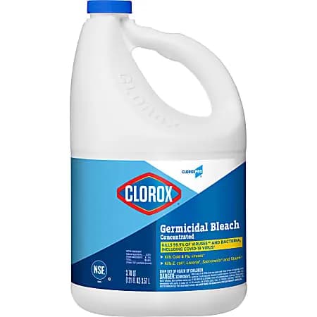 CloroxPro™ Clorox® Germicidal Bleach, Concentrated, 121 Ounce Bottle Packaging May Vary [color Clear, Number Of Containers 1, Solvent Parts (For Dilution Ratio) 9, Size (container)