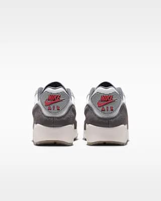 Nike Air Max 90 Premium Men's Shoes Summit White/College Grey/Anthracite/Particle Grey [Summit White/College Grey/Anthracite/Particle Grey, M 6 / W 7.5, M 6.5 / W 8, M 7 / W 8.5, M
