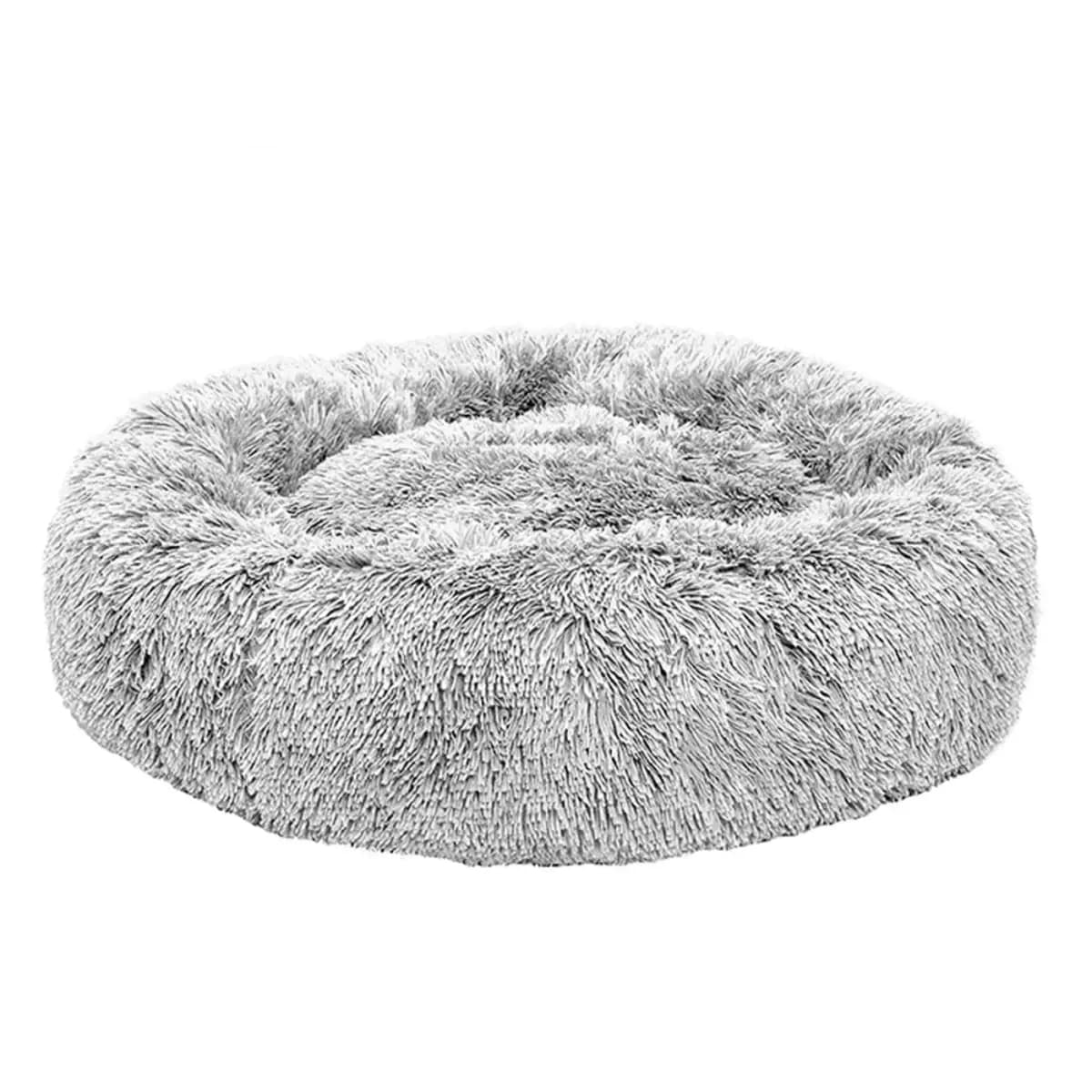 FurHaven Calming Cuddler Donut Large Pet Bed - Mist Gray 36Lx36W [Description and Overview FurHaven Calming Cuddler Donut Pet Beds, Product Brand & Name FurHaven Calming Cuddler Do