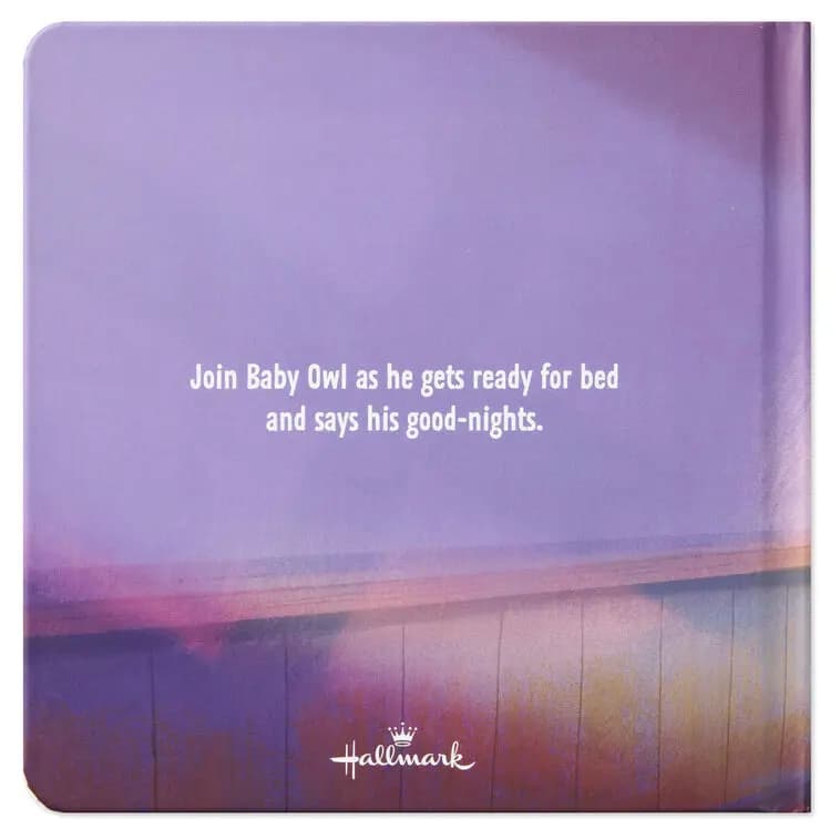 Goodnight, Baby Owl Board Book [Dimensions 7.25'' W x 7.25'' H x 0.5'' D, Material Paper., Count 1, Genre Juvenile Fiction]