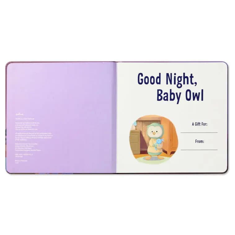 Goodnight, Baby Owl Board Book [Dimensions 7.25'' W x 7.25'' H x 0.5'' D, Material Paper., Count 1, Genre Juvenile Fiction]