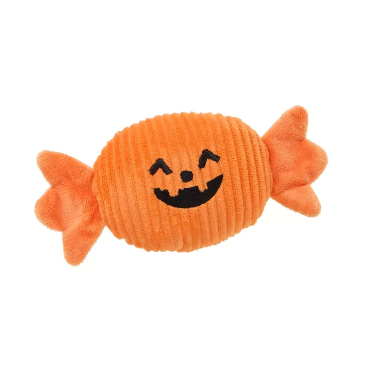 Thrills & Chills™ Halloween Plush Pumpkin Candy Dog Toy [Brand Thrills & Chills®, Includes 1 Plush Toy, Intended For Dogs, Activity Fetch, Play, Noisemaking]