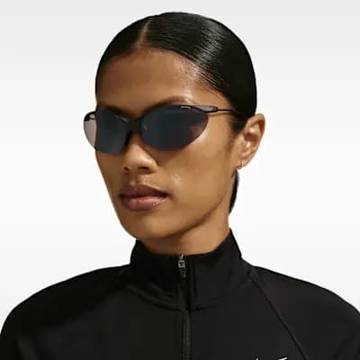 Nike Airelon Force Sunglasses Black/Light Silver [Black/Light Silver, Product Details, Lightweight, durable titanium frame.]