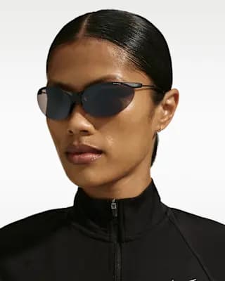 Nike Airelon Force Sunglasses Black/Light Silver [Black/Light Silver, Product Details, Lightweight, durable titanium frame.]