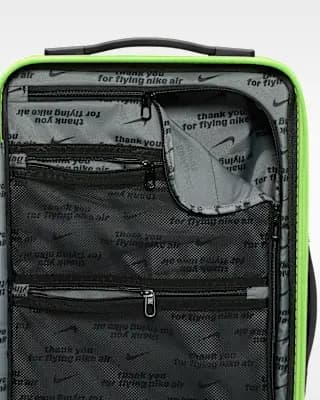 Nike Carry-On Luggage 22" Hardshell (52L) Electric Green/Black/Electric Green [Body: 100% polycarbonate. Lining: 100% polyester., Spot clean, ONE SIZE]