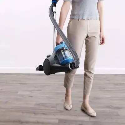 Eureka WhirlWind Bagless Canister Vacuum Blue: Electric Canister Cleaner, Washable Foam Filter, Swivel Head, 2.5L Capacity [Electric, 16 Feet, 4.9 Feet]