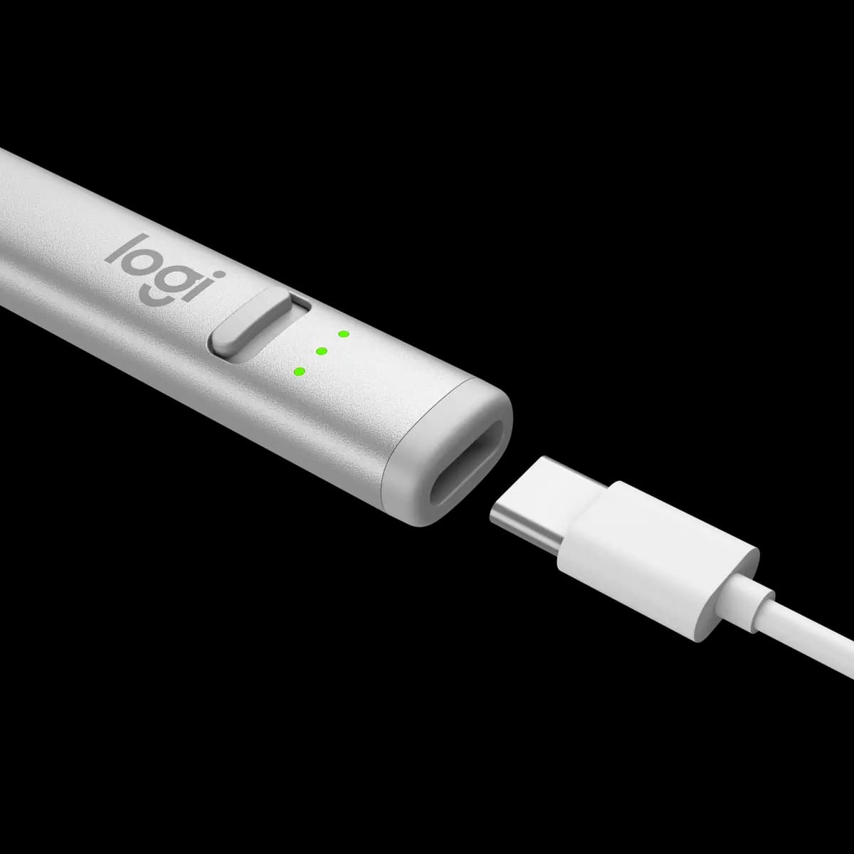 Logitech Logitech Crayon (USB-C) - Silver [6.26 in (159 mm), 0.47 in (12 mm), 0.31 in (8 mm)]