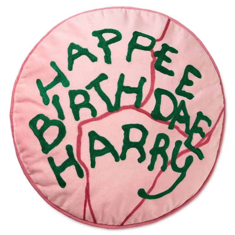 Harry Potter Birthday Cake Lidded Trinket Dish [Happee Birthdae Harry, 4'' W x 2.5'' H x 4'' D, Ceramic., To clean, wipe with a damp cloth.]