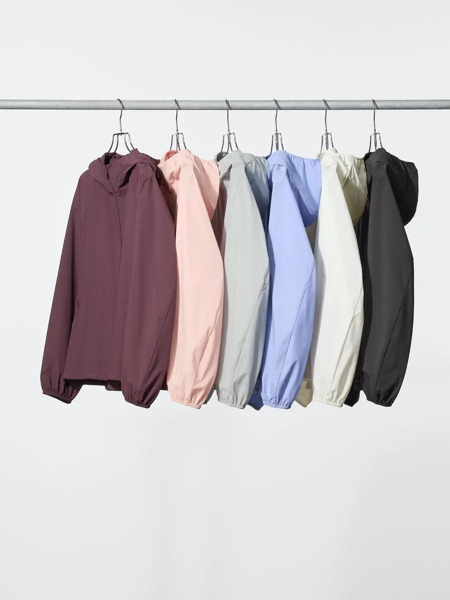 Uniqlo Pocketable UV Protection Parka Wine [Imported, Versatile silhouette with raglan sleeves., UPF50+ / JIS L 1925 : 2019]