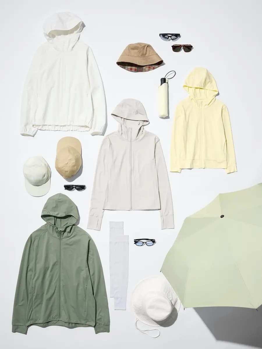 Uniqlo Pocketable UV Protection Parka Wine [Imported, Versatile silhouette with raglan sleeves., UPF50+ / JIS L 1925 : 2019]