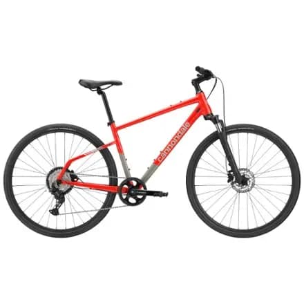Cannondale Quick CX 3 Bike Rally Red [Cycling, SmartForm C3 alloy, tapered head tube, StraightShot hidden cable routing, post-mount disc, rack/fender mounts, Front Suspension]