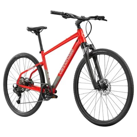 Cannondale Quick CX 3 Bike Rally Red [Cycling, SmartForm C3 alloy, tapered head tube, StraightShot hidden cable routing, post-mount disc, rack/fender mounts, Front Suspension]