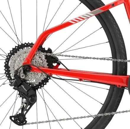 Cannondale Quick CX 3 Bike Rally Red [Cycling, SmartForm C3 alloy, tapered head tube, StraightShot hidden cable routing, post-mount disc, rack/fender mounts, Front Suspension]