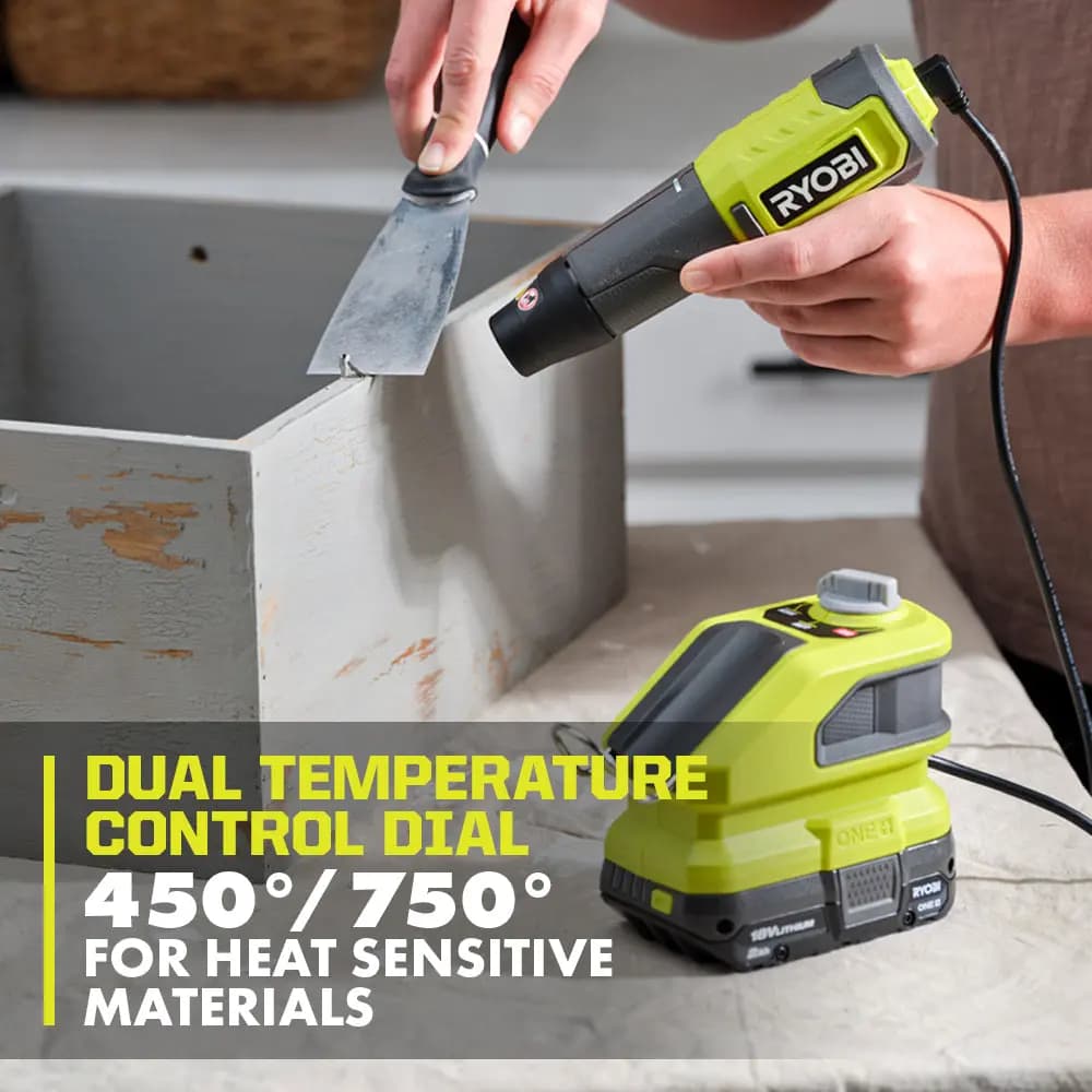 RYOBI 18V ONE+ Heat Pen Kit [Fuel Gauge Integrated LEDs, Voltage 18V, Capacity 2Ah]