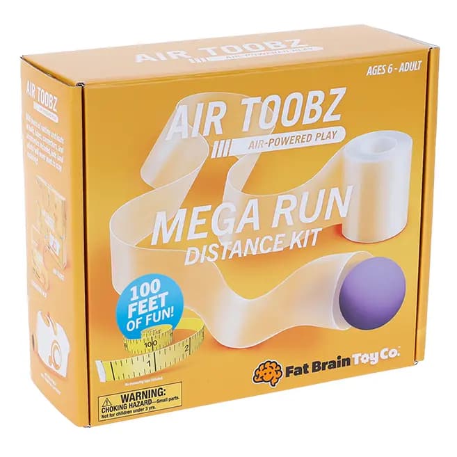 Fat Brain Toys Air Toobz Mega Run Distance Kit DIY Expansion for Air Toobz Play System, Ages 6 and Up [100-foot roll of poly tubing for extending Air Toobz contraptions, Encourages