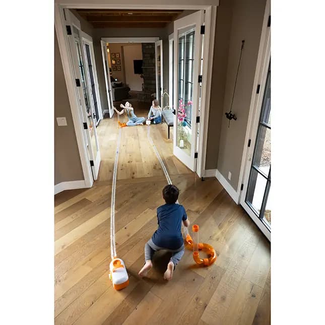 Fat Brain Toys Air Toobz Mega Run Distance Kit DIY Expansion for Air Toobz Play System, Ages 6 and Up [100-foot roll of poly tubing for extending Air Toobz contraptions, Encourages