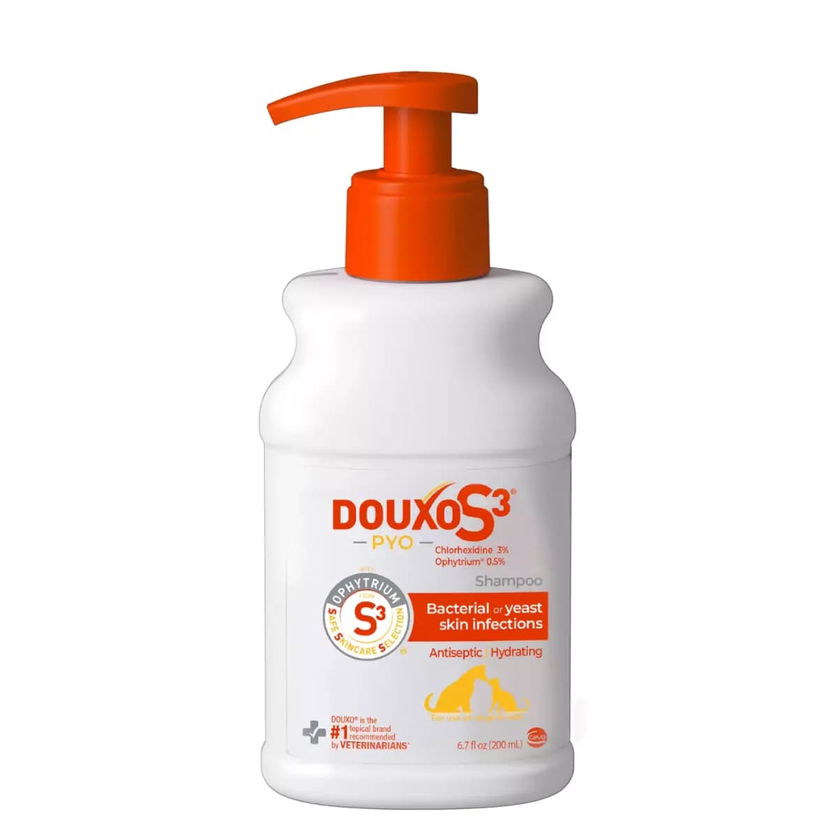 Douxo® S3 PYO Chlorhexidine Antiseptic Antifungal Dog Shampoo - 6.7 oz [Product Brand & Name Douxo S3 PYO Antiseptic Antifungal Chlor, Features Antifungal, Includes (1) 6.7 oz bott