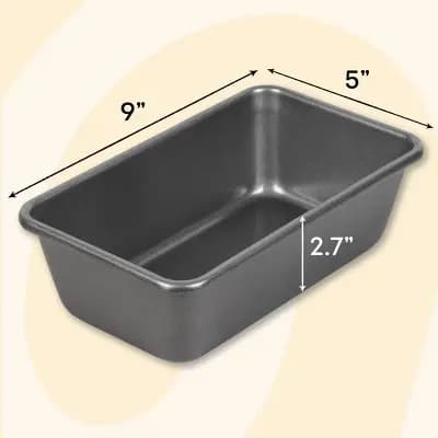 Wilton 9"x5" Nonstick Ultra Bake Professional Loaf Pan: Steel Bread & Meatloaf Pan, Dishwasher-Safe, Gray [Steel, 1.25 Pounds, Dishwasher-Safe]