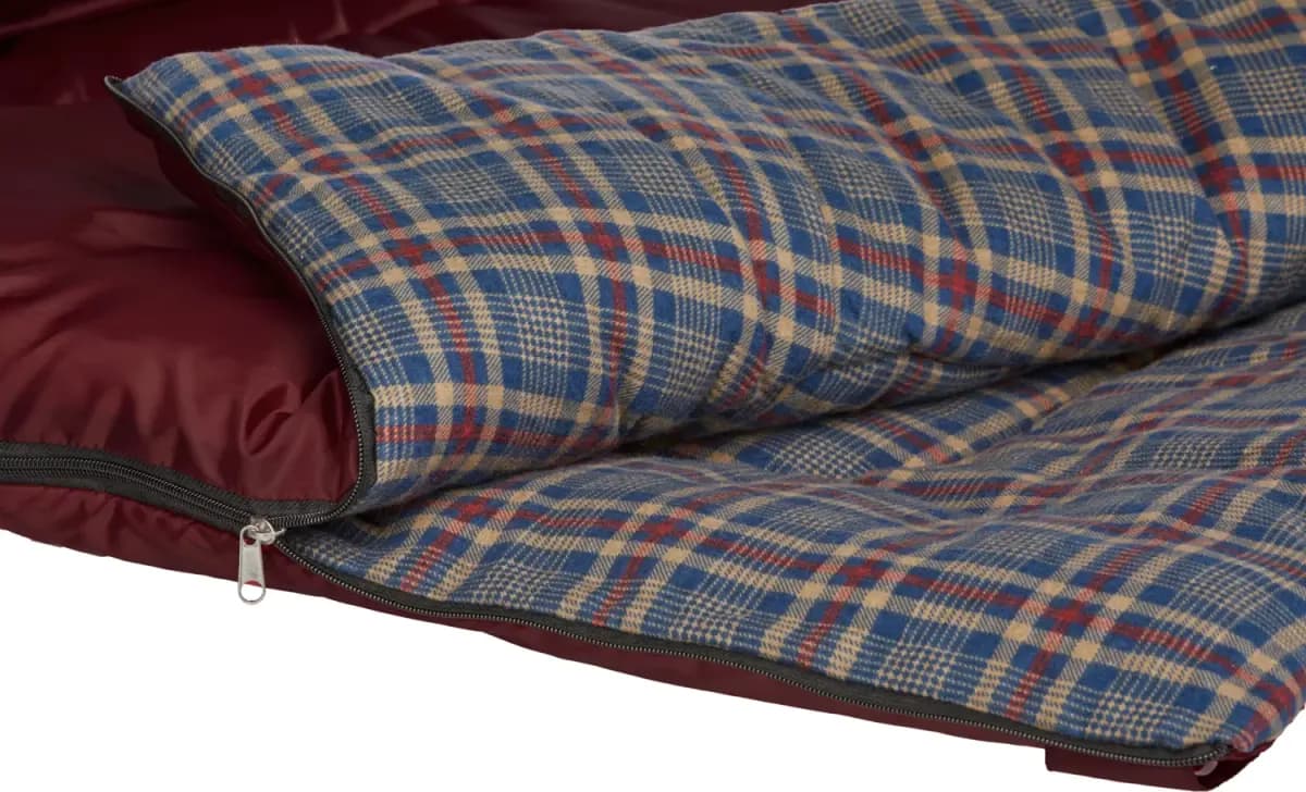 Magellan Outdoors Magellan Outdoors RedRock Double Sleeping Bag [Cotton flannel, polyester taffeta, 0 - 14 Degrees, High-loft, 7-hole polyester fiberfill]