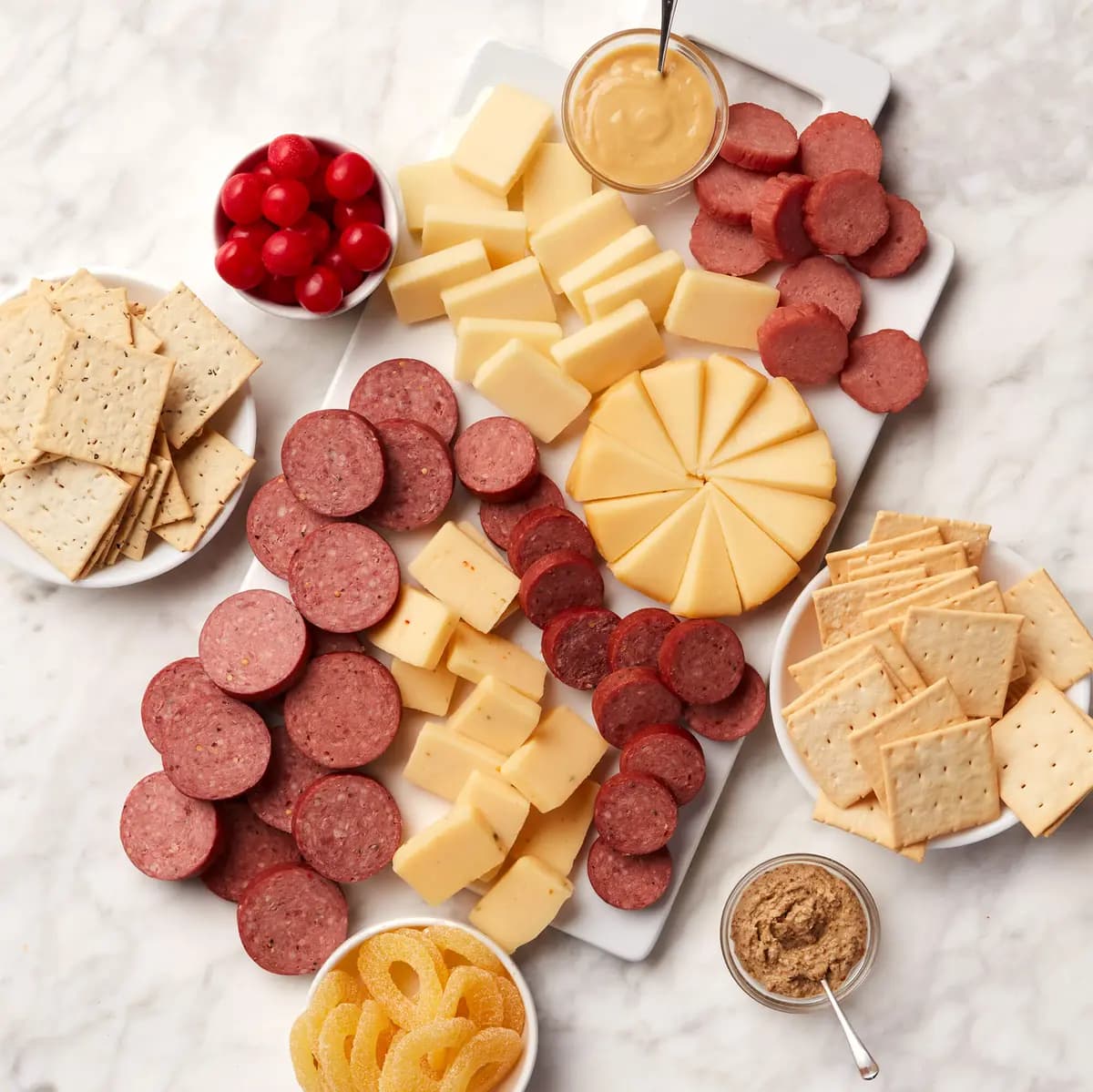 Great Taste Gift Basket [7 oz Signature Beef Summer Sausage, 4 oz Spicy Beef Summer Sausage, 4 oz Sweet & Smoky Turkey Summer Sausage]
