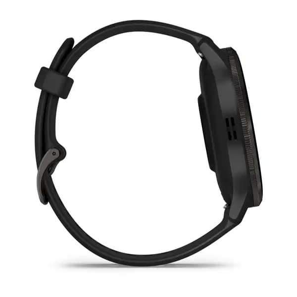 Garmin Venu 3 Slate Stainless Steel Bezel with Black Case and Silicone Band [AMOLED (optional always-on mode), Swim, 5 ATM, 1.2" (30.4 mm) diameter]
