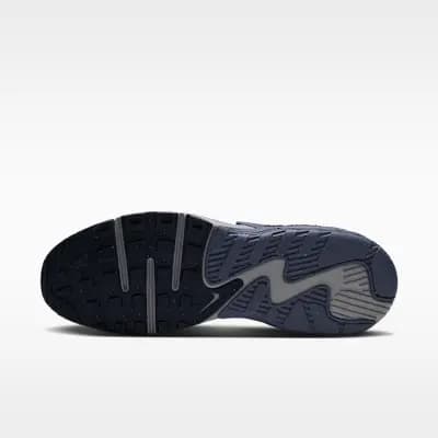 Nike Air Max Excee Leather Men's Shoes with Reflective Accents Obsidian/Stealth/Diffused Blue/Metallic Silver [Obsidian/Stealth/Diffused Blue/Metallic Silver, Reflective details, F