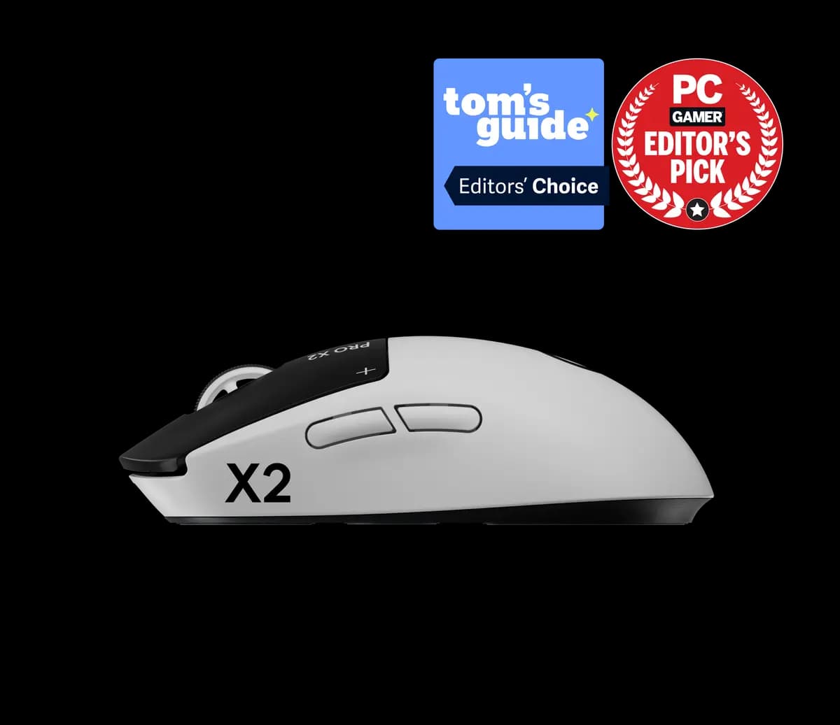 Logitech PRO X2 SUPERSTRIKE - Lunar Eclipse [4.92 in (125 mm), 2.5 in (63.5 mm), 1.57 in (40 mm)]