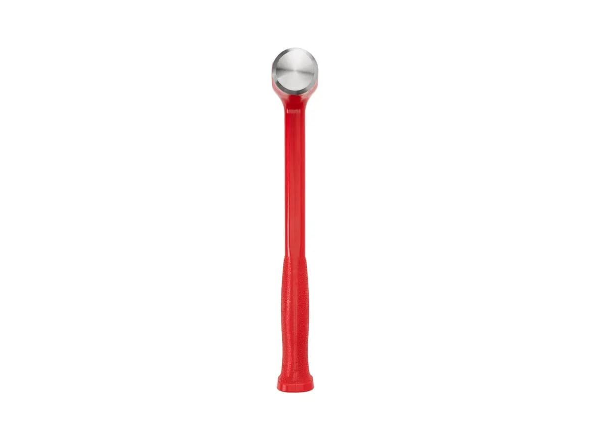 TEKTON 47 oz. Flat Steel Face Dead Blow Hammer [A. Length (in.) 13.6, B. Width (in.) 4.8, C. Height (in.) 1.8]