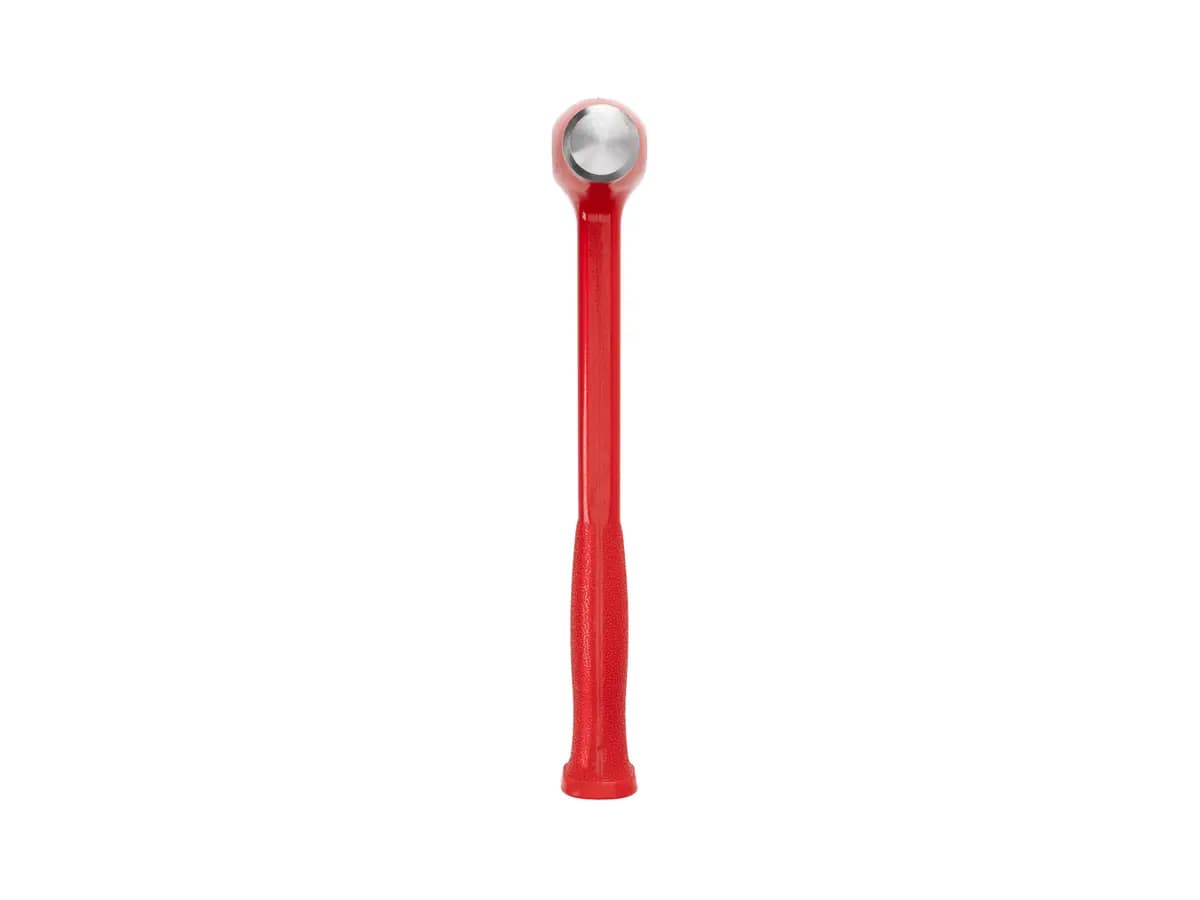 TEKTON 47 oz. Flat Steel Face Dead Blow Hammer [A. Length (in.) 13.6, B. Width (in.) 4.8, C. Height (in.) 1.8]