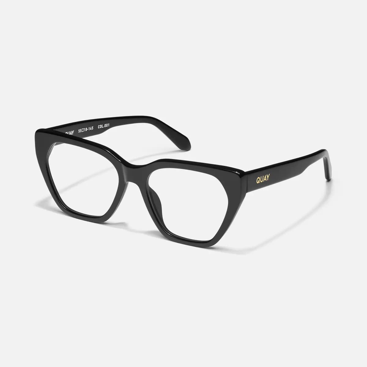 Quay VIDEO VIXEN RX BLACK/RX [Prescription lenses, Cat eye shape, Standard arms]