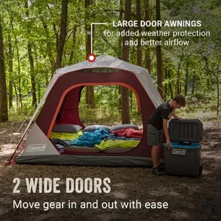 Coleman Skylodge 6-Person Instant Camping Tent Blackberry [Camping, 3-season, 6-person]